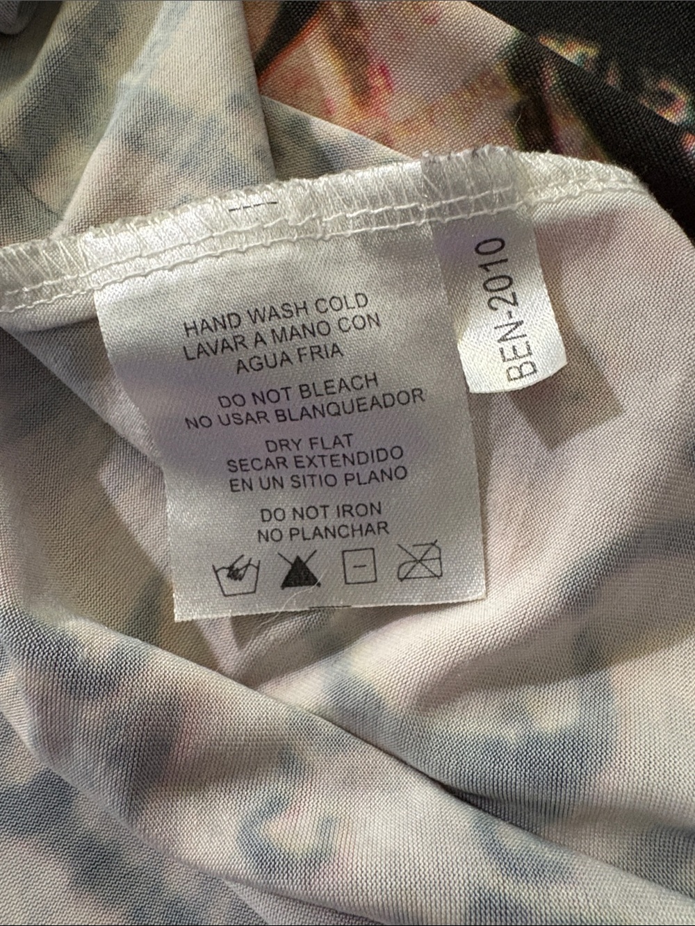 Cristinalove Floral Graphic Chemise in Beige, Purple, Black - Picture 3 of 11